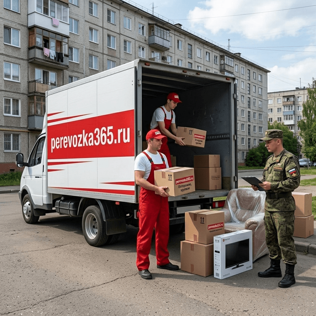 Паллетированный груз и вещи, подготовленные к перевозке